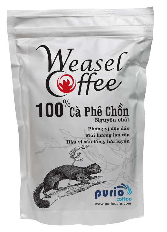 ca phe chon nguyen chat weasel coffee purio